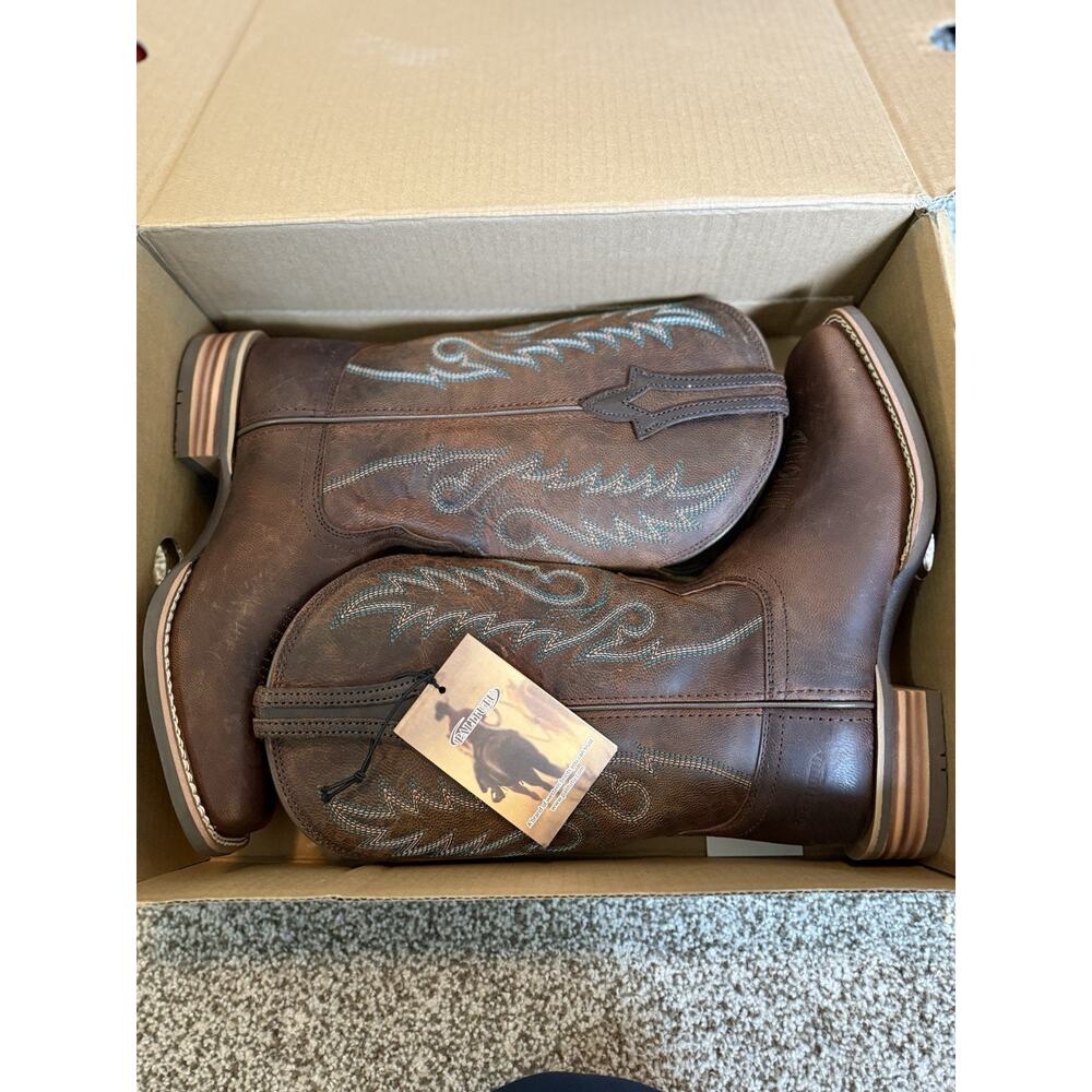 Palitutu Western Boots 7.5D Men’s. Hand Painted Designs. Leather Stylish NEW